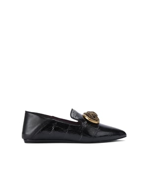 Kurt Geiger London Leather Chelsea Point Slip On Ballet Flats