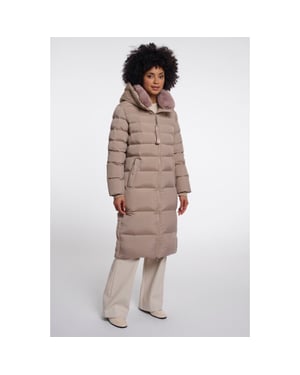 Rino & Pelle padded coat with detachble collar hudson.7002612 11100 mocha latte
