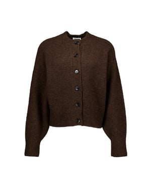 Zenggi Lamb silk round neck cardi vesten y03-1019 3006