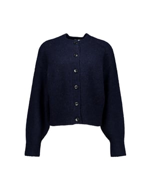 Zenggi Lamb silk round neck cardi vesten y03-1019 3006