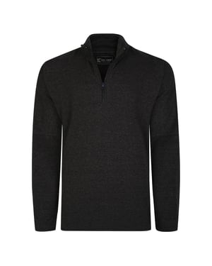 KAM 1/4 Zip Jumper Sweatshirt Plus Size