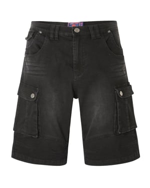 Kam Big & Tall Men's Denim Cargo Shorts