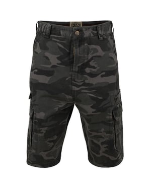 Kam Mens Camo Cargo Shorts