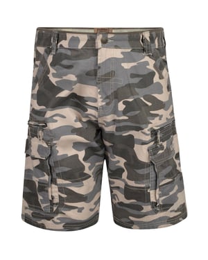 Kam Mens Camo Cargo Shorts