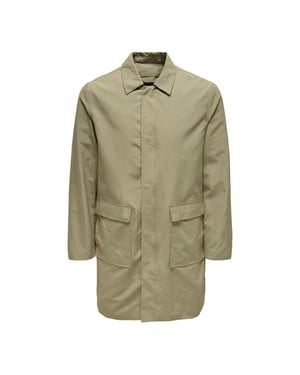 Only & Sons Mens Long Coat Lightweight
