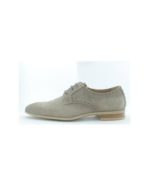Giorgio 964192 Beige suède veterschoen met rubber zool