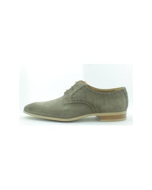 Giorgio 964192 Groene suède veterschoen met rubber zool