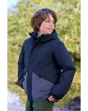 'Cyclone' Kids Padded Jacket Waterproof Warm Comfy Rain Coat