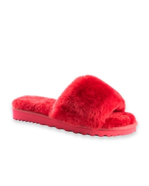 Aus Wooli Australia Women Sheepskin Fluff Slide