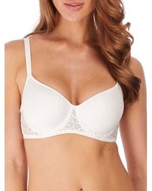 Lisse Moulded Spacer Bra - White