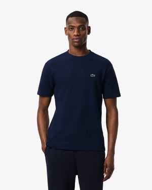 Short Sleeve Logo Detail T-Shirt in Navy