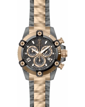 Invicta Jason Taylor 51282 Herenhorloge - Quartz Uurwerk - Roestvrij Staal met Grijze Wijzerplaat - 50 mm