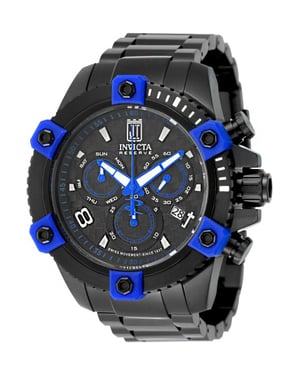 Invicta Jason Taylor 51292 Herenhorloge - Quartz Uurwerk - Roestvrij Staal met Zwarte Wijzerplaat - 50 mm