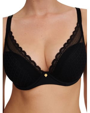 Norah Chic Plunge T-Shirt Bra - Black Black