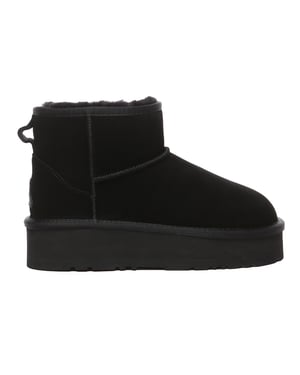 EVER AU Australia Women Dusky Leather Platform Short Boots