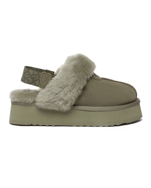 EVER AU Platformpantoffels met verwijderbare riem voor dames-WAGTAIL