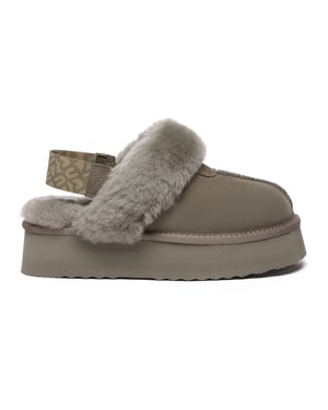 EVER AU Platformpantoffels met verwijderbare riem voor dames-WAGTAIL