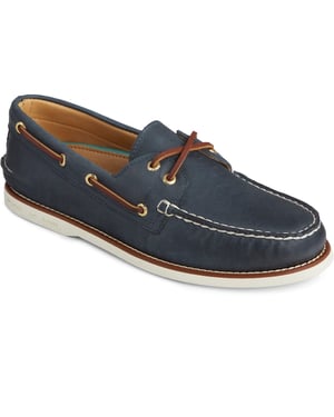 Sperry Authentic Gold Cup Leren Heren Marineblauwe Bootschoenen