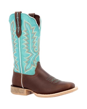 Durango Lady Rebel Pro Leather Women's Bay Brown/Arctic Blue Boots