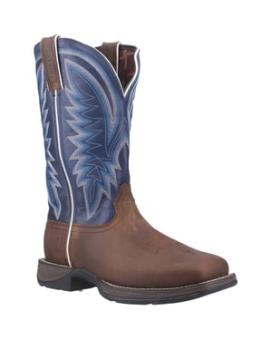 Durango Rebel Leather Men's Saddle Brown/Demin Blue Boots