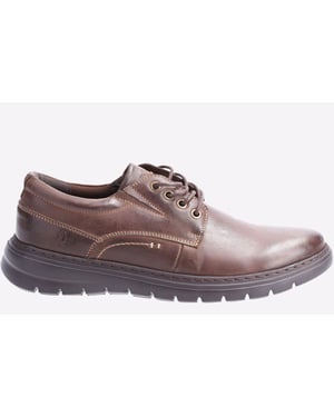 Hush Puppies Triton Leather Shoe Mens Brown