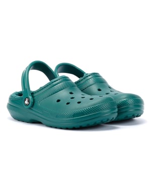 Crocs Classic gevoerde damesklompen Emerald