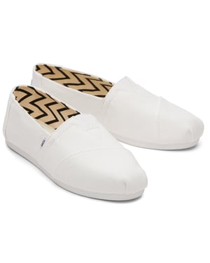 TOMS Alpargata 100% Bomull Kvinna Vit Espadrillos