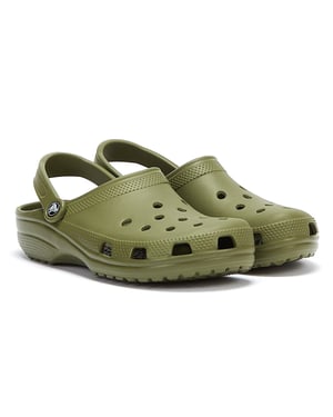 Crocs Classic Mens Army Green Clogs