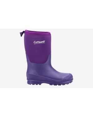 Cotswold Hilly Neoprene Tpr+neopreen Kinderen Paarse Regenlaarzen