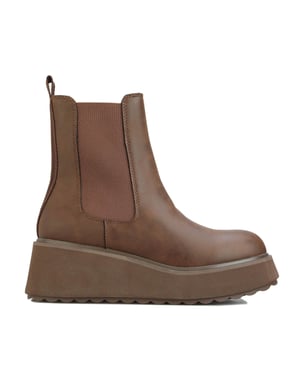 Women's Rocket Dog Heyday Platform Chelsea Boots in Brown