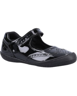 Hush Puppies RINA SHOE PATENT JNR Leather Girl's Black Shoes
