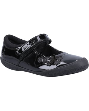 Hush Puppies ROSANNA PATENT JUNIOR Leather Girl's Black Shoes