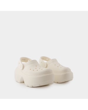 Stomp-sandaler - Crocs - Syntet - Neutral
