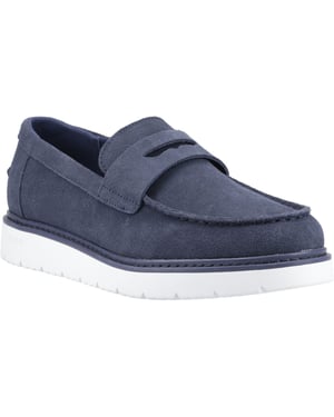 TOMS Navi TRVL LITE Havana Leren Mannen Navy Instappers