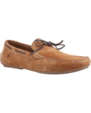 Hush Puppies Reuben Suede Men's Tan Boat Shoes
