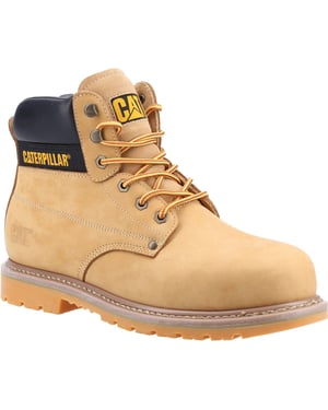 Caterpillar Powerplant S3 Nubuck Honey Bred Passform Säkerhetsstövlar
