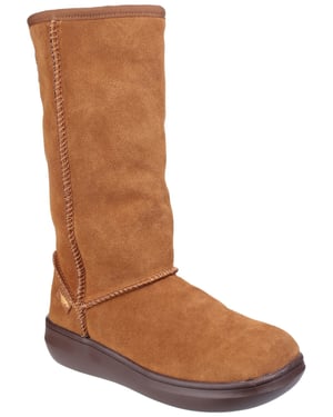 Women's Rocket Dog Sugar Daddy Suede Winter Boots in Chestnut