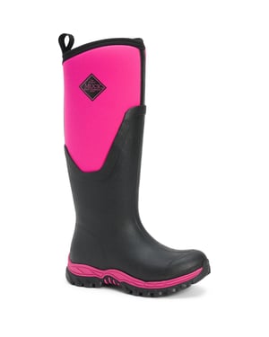 Muck Boots Arctic Sport II Tall Rubberen Zwarte/Roze Regenlaarzen