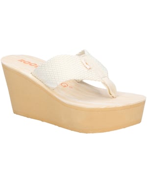 Rocket Dog Womens Diver Webbing Slip On Wedge Teenslippers