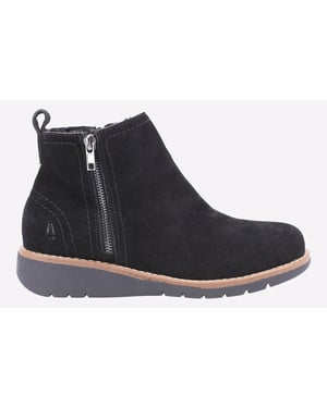Hush Puppies Libby Suède Dames Zwarte Laarzen