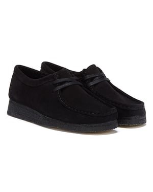 Clarks Wallabee Suede Damesschoenen - (Zwart)
