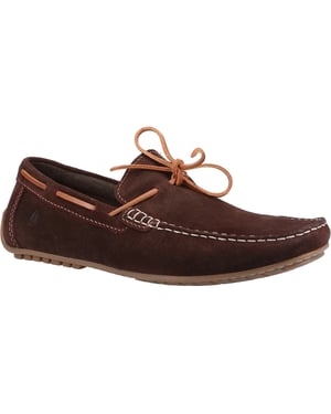 Hush Puppies Reuben Suede Men's Brown Boat Shoes
