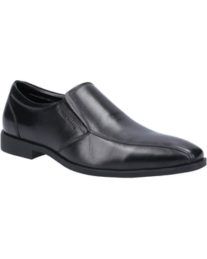 Hush Puppies Ellis Läderskor För Herrar I Svart Slip-On