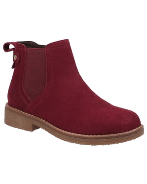 Hush Puppies Maddy Suède Dames Bordo Boots