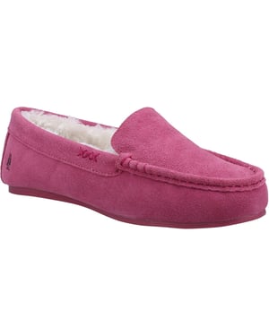 Hush Puppies Annie Mocassin Suede Women's Pink Slippers