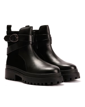 Osprey London The Boston Leather Women's Black Boots
