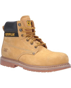 Caterpillar Powerplant Nubuck Honung Bred Passform Säkerhetsstövlar