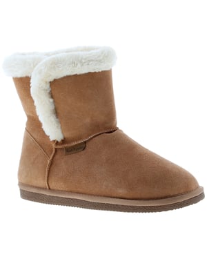 Hush puppies ashleigh dames sude leren enkellaarzen tan