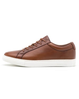 Jack & Jones Sneakers Jfw Galaxy Leer Bruin