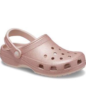 Crocs Classic Glitter Thermoplastic Quartz Clogs